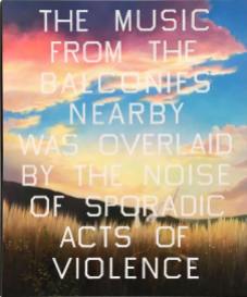 "The Music from the Balconies" by Edward Ruscha 1984